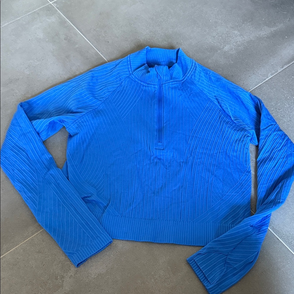 Lululemon Rest Less Cropped Half Zip - 10